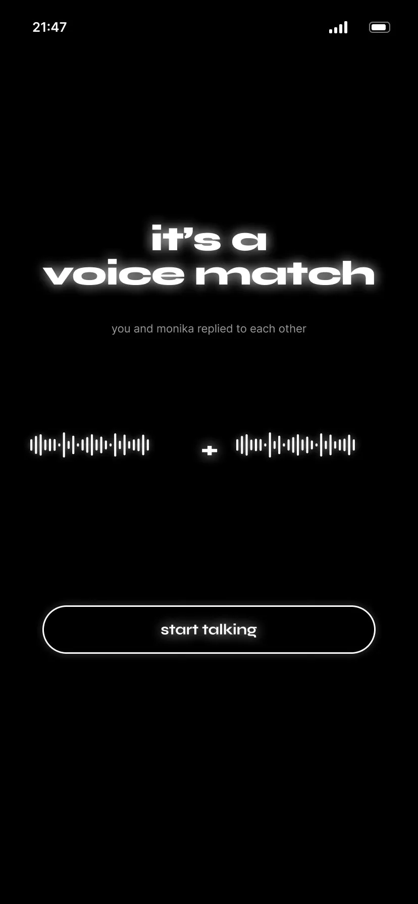 Voice match