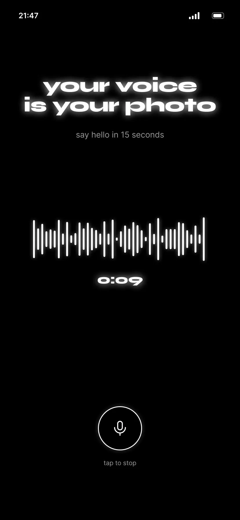 Record your voice