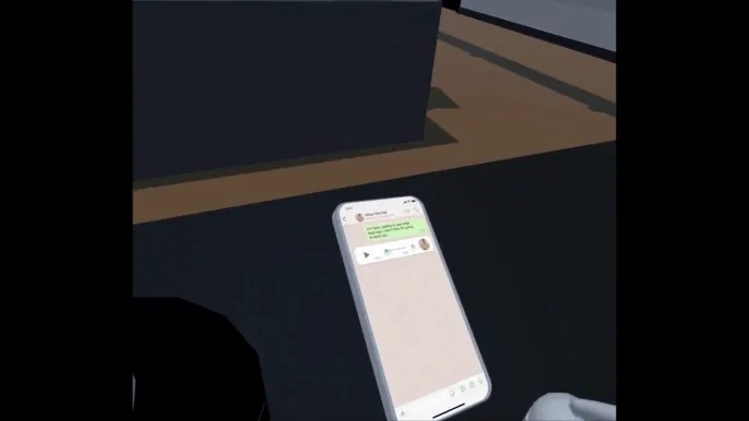 Voice message on the phone