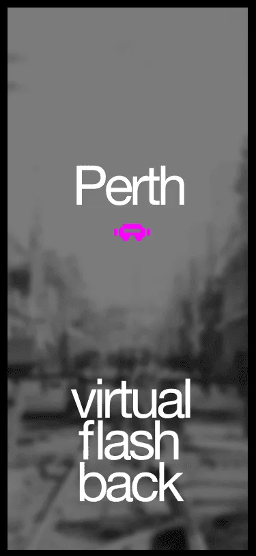 Start screen with old Perth photo
