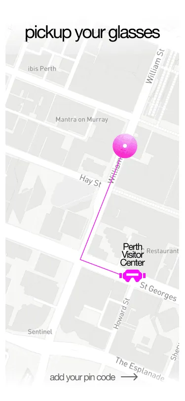 Map to the visitor centre