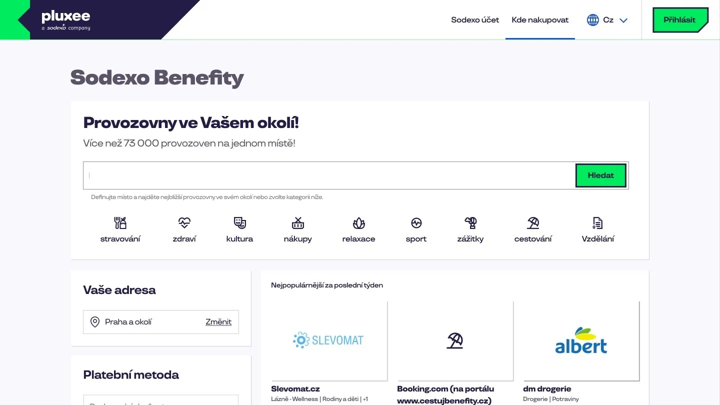 Search with categories, filters and popular venues