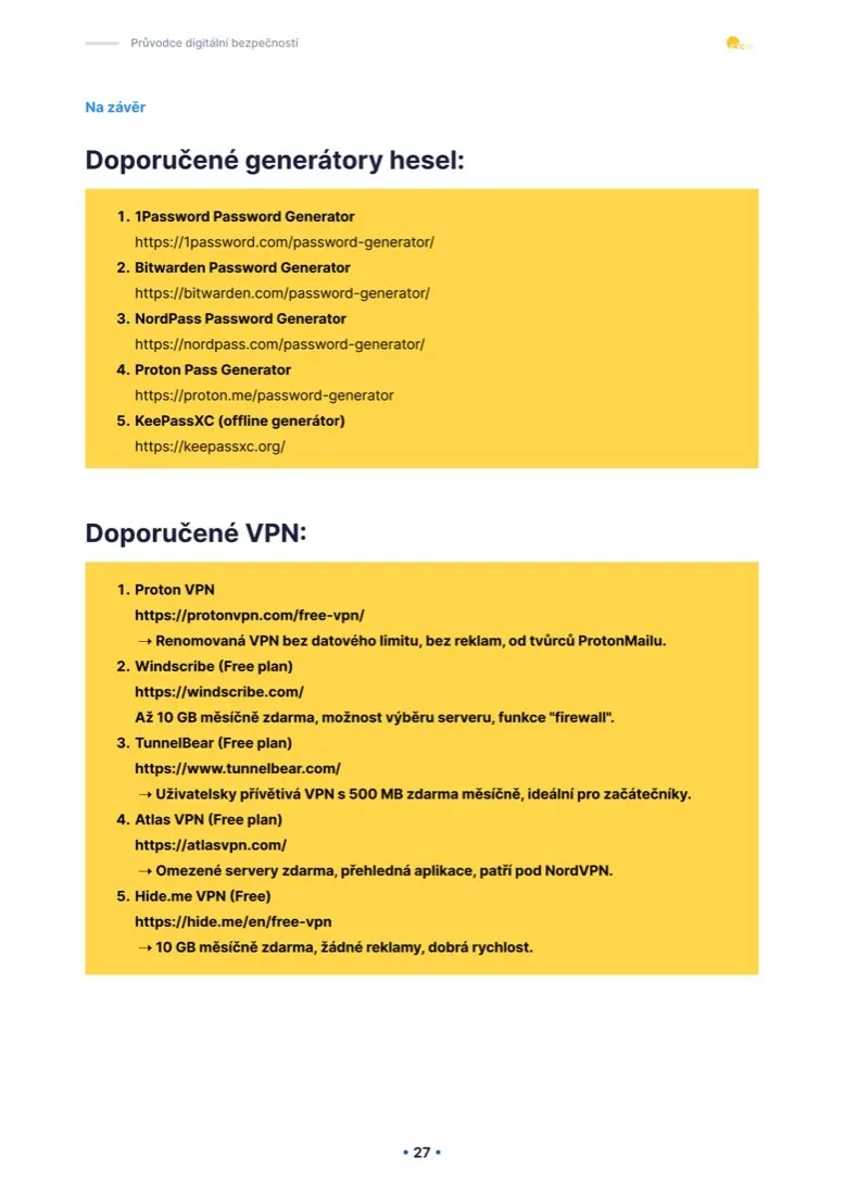 Digital Security Guide, page 27