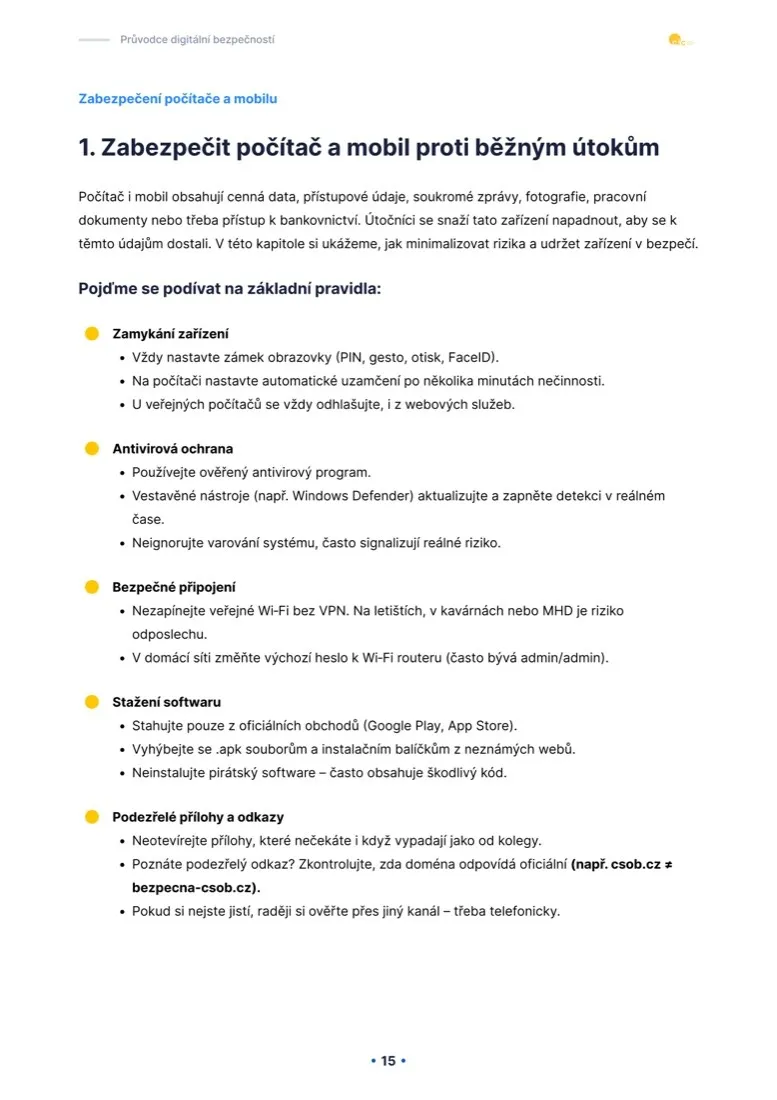 Digital Security Guide, page 15